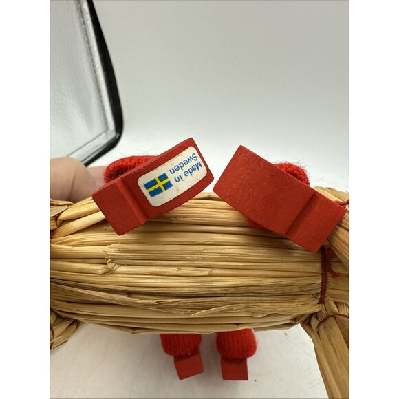 Straw Swedish Goat Julbock Yule Sweden Julgoat With Children Christmas Holiday - Picture 5 of 7